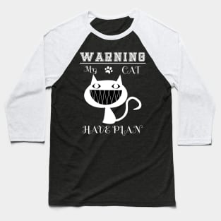 Funny Cat Shirt For Cat Lover Baseball T-Shirt